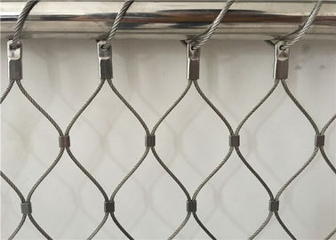 7 X 19 Ferrule Stainless Steel Rope Mesh Netting For Balustrade