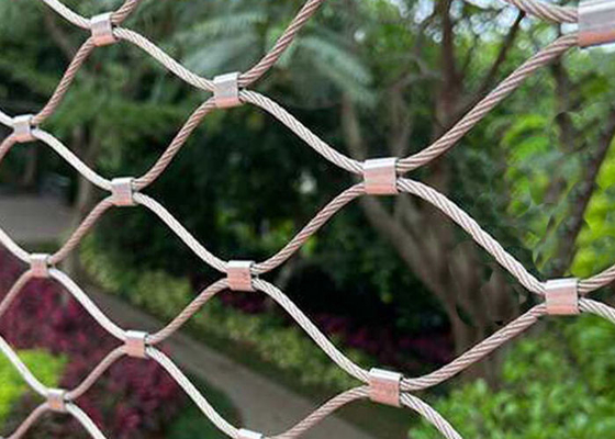 7x7 1.5mm Fleksibel Stainless Steel Cable Netting Balustrade Anggar Handrail Infill
