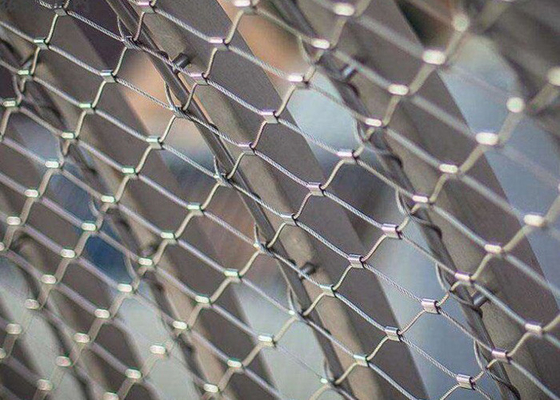 Pagar Balustrade Fleksibel Stainless Steel Rope Mesh Netting 3mm