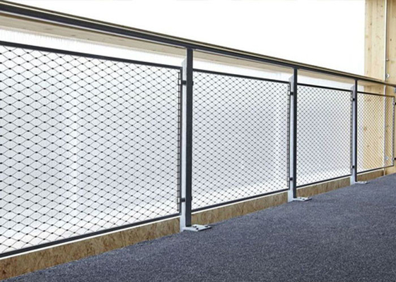 25*25mm Langkan Infill Stainless Steel Rajutan Tali Mesh Fleksibel