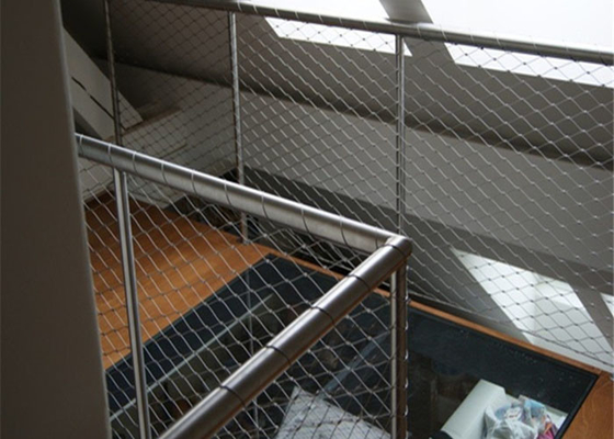 Stainless Steel Fall Protection Arsitektur Wire Mesh Tinggi 2.0 M