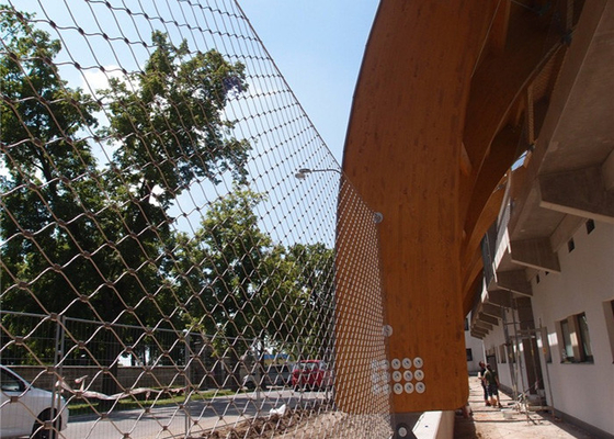 Jaring Perlindungan Bangunan Wire Mesh Arsitektur 4.0mm