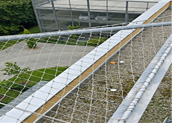 Balustrade Atau Railing Stainless Steel Rope Mesh Netting Dengan Ferrule