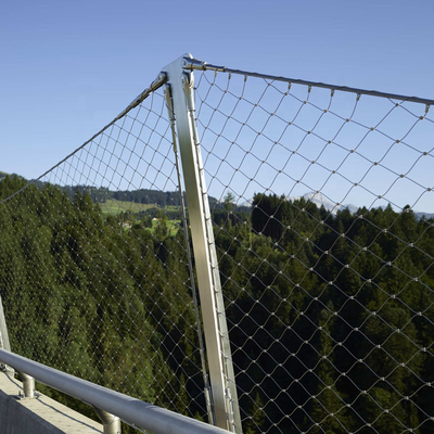 Kustom 316 Grade Wire Rope Mesh 60 Sistem Stainless Steel Ukuran Mata