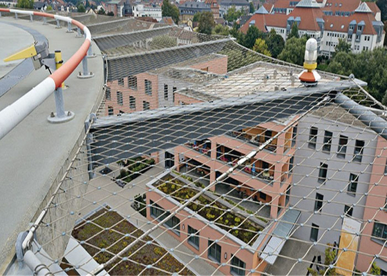 Fleksibel 316 Inox Stainless Steel Rope Mesh Arsitektur Melindungi 2.0 Mm Wire