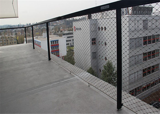 4.0mm Wire Mesh Arsitektur, Kabel Stainless Steel Mesh Anti Korosi