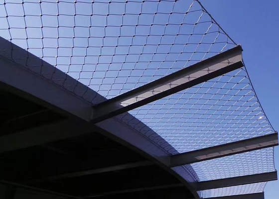 1.5mm 304 316 Arsitektur Wire Mesh X Cenderung Kekuatan Tinggi Fleksibel
