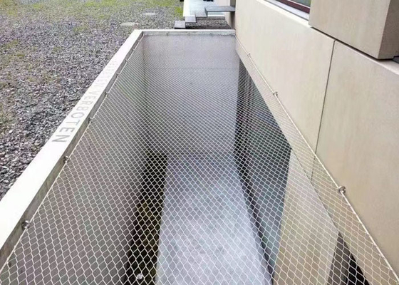 Fleksibel 304 Inox Safety Netting 2.0 Mm Wire Untuk Arsitektur