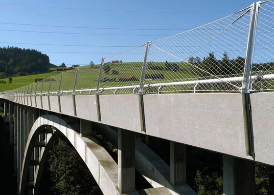 Jembatan Keamanan Rajutan Stainless Steel Rope Mesh Netting Sus 316 2.5 Mm