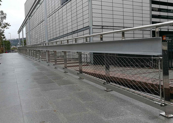 Pagar Kabel Isolasi Jalan Raya Fleksibel Untuk Balustrade Ss304