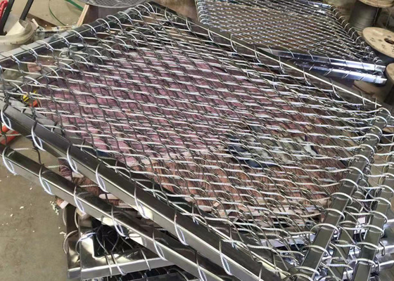 SUS316 Balustrade Cable Mesh Netting 3.0mm Anti Korosi Tidak Berkarat