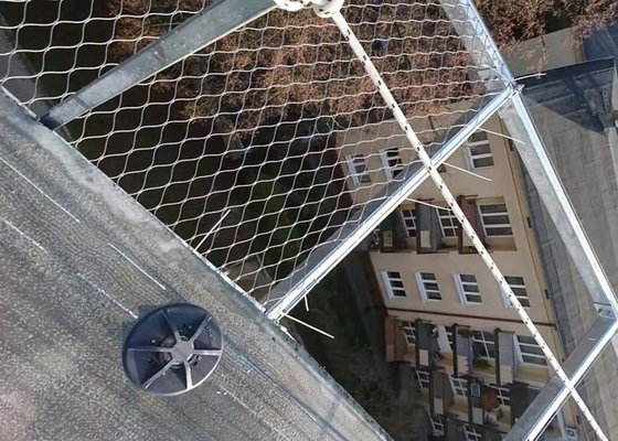 SUS 316 Stainless Steel Wire Rope Mesh Pagar Bukti Cuaca 2.0mm