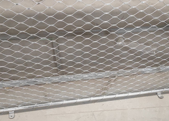 Kustomisasi Framed Cable Rope Mesh Untuk Pagar Kawat 2.0mm Tidak Berkarat