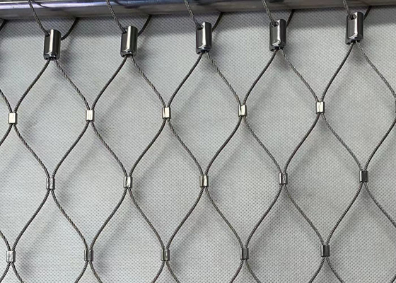 2.0mm Balustrade Cable Mesh Railing Arsitektur Wire Mesh Tidak Berkarat