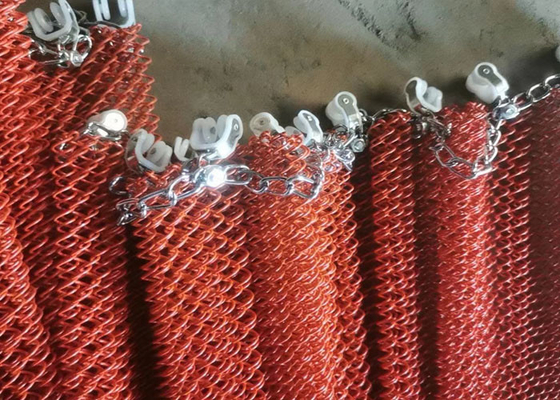 Anodic Oxidation Aluminium Chain Link Curtain Untuk Dekorasi Dan Partisi