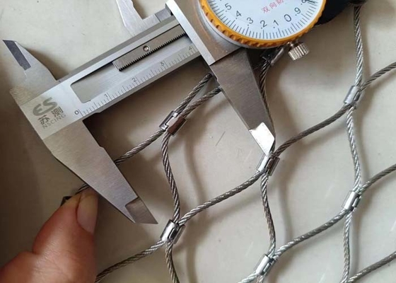 Tali jaring AISI316 Tahan Korosi dengan ferrule sebagai jaring pengaman