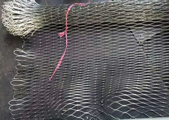 Fleksibilitas Anti Korosif Ss Rope Mesh Untuk Wahana Hiburan