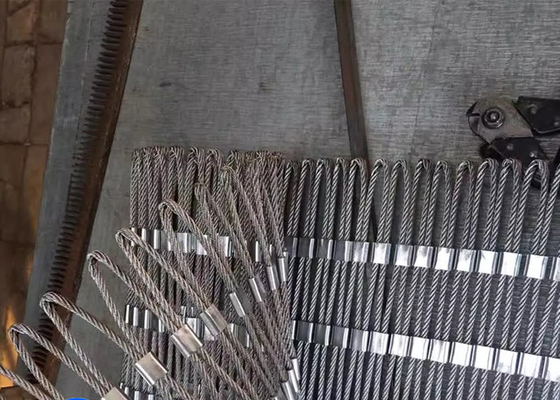 Fleksibilitas Kabel Stainless Steel Mesh Anti Korosif Untuk Wahana Hiburan