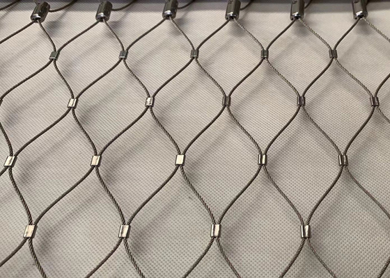 Ss304 Steel Wire Rope Net X Cenderung Anti Jatuh Stainless Steel Tidak Berkarat