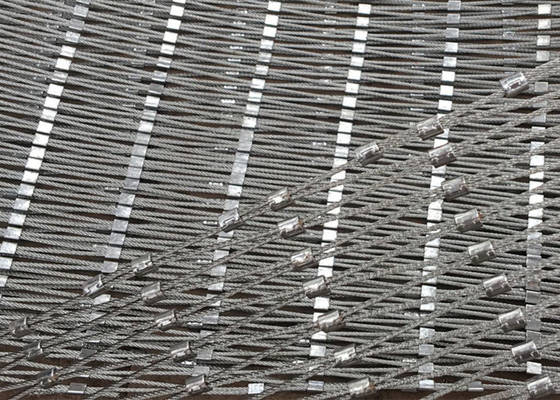 Drop Safe 3mm Wire Rope Net Balustrade Atau Railing Anti Acid Anti Alkali