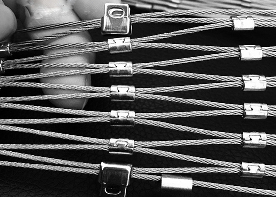 Anggar Pegangan Infill 1.2mm Wire Rope Mesh Netting Stainless Steel Fleksibel Sangat Baik