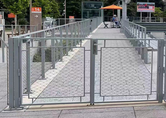 25 * 25mm Balustrade Cable Mesh, 316 Stainless Steel Rope Mesh Tidak Berkarat