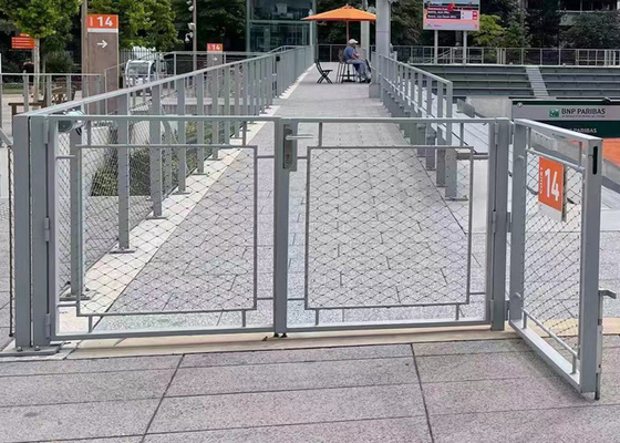 Balustrade Jaring Kabel Stainless Steel Fleksibel Anti Korosi Disesuaikan
