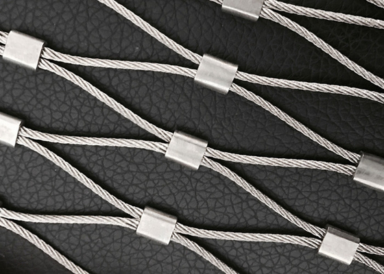 Stainless Steel 304 Balustrade Cable Mesh Mudah Dirakit Anti Korosif