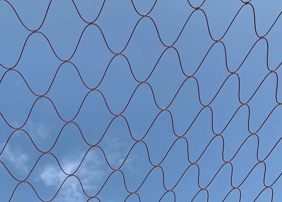 304 Stainless Steel Kabel Wire Rope Mesh Non Berkarat Pvc Dilapisi Untuk Arsitektur