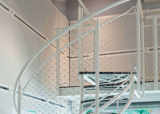 60 mm Pitch Ferrule Balustrade Kabel Mesh 60x104mm Pembukaan
