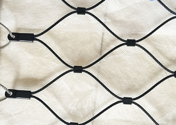 Customized Black Oxide Stainless Steel Ferrule Mesh 300x300mm