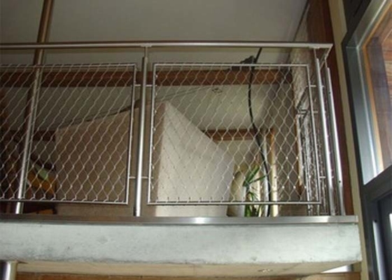 High Performance Steel Cable Mesh Long Lasting Sus304 Untuk Balkon