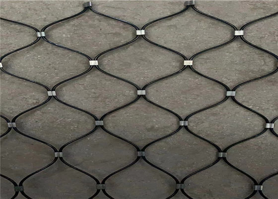 Tahan Karat Zoo Wire Stainless Steel Knotted Rope Mesh Untuk Parrot Enclosure Mesh