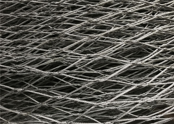 Jaring Kawat Kandang Burung Stainless Steel Berlian Kebun Binatang Tali Fleksibel