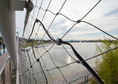 Komersial 304 Stainless Steel Woven Wire Mesh Untuk Arsitektur Kelambu