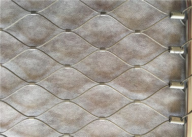 Jenis Ferrule Kustom 4mm Zoo Wire Mesh Fleksibel Ss304 7x7
