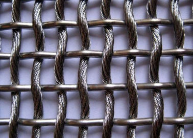 Arsitekual Dekoratif Wire Mesh Pagar Panel, Stainless Steel Woven Wire Mesh