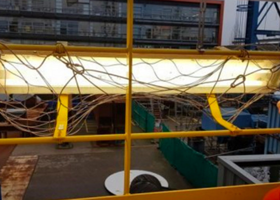 SS316 Jaringan Aman Jatuh Untuk Fittings Overhead Stainless Steel Wire Rope Mesh