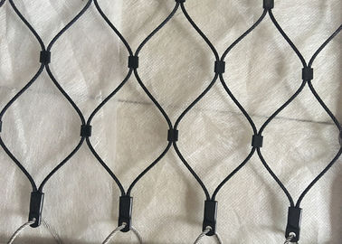 AISI 316 Grade Black Oxide Wire Rope Mesh Digali Dan Jenis Knotted