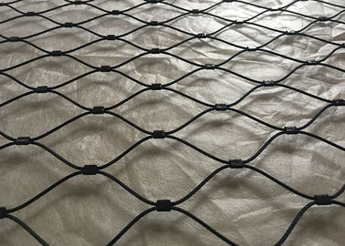 304/316 Inox Black Oxide Stainless Steel Rope Mesh Untuk kandang hewan / langkan