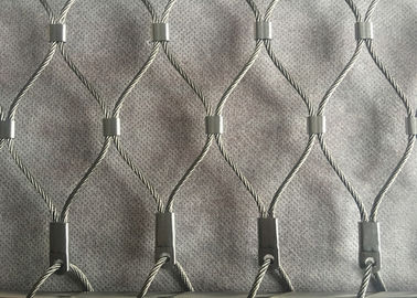 Jaringan Keamanan Rope Wire Mesh 7x19 Gaya Ferruled