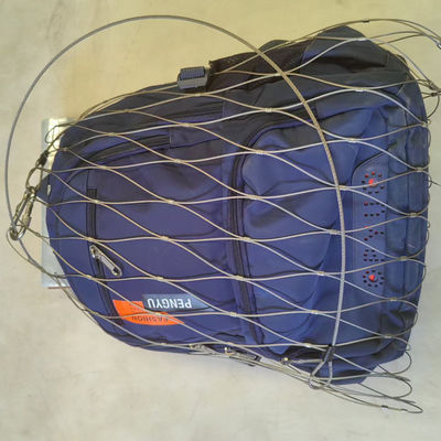 Fleksibel cahaya drop Anti pencurian keamanan Wire Mesh stainless steel tali Net Tas
