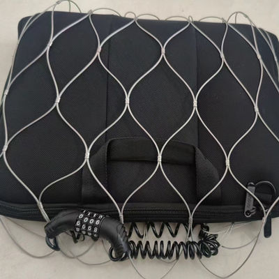 80mm Holesize fleksibel stainless steel tali anti pencurian mesh tas