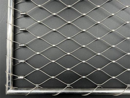 SS316 7*7 Baja tahan karat Balustrade Kabel Mesh Untuk Tangga