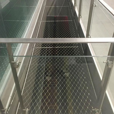 Balustrade Net Railing Perlindungan stainless steel Wire Rope Mesh