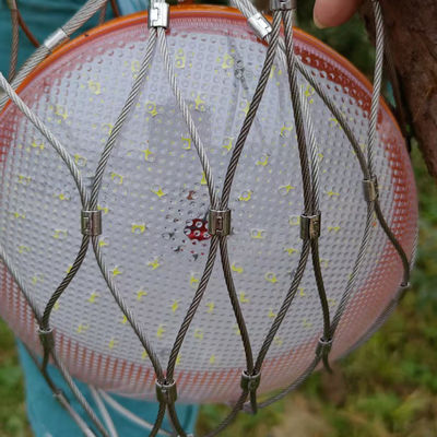 Baja tahan karat 316 7 X 7 Kabel Anti Drop Cover Jaringan Aman Jaringan Pencegahan Jatuh