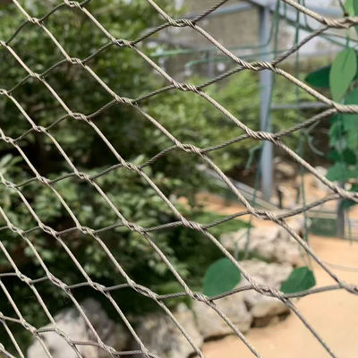 1.2mm Baja tahan karat Fleksibel Wire Ferrule Kabel Tali Mesh Jaring Untuk Aviary Burung
