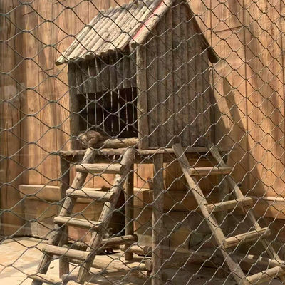 Jaring Kabel Baja Tahan Karat Untuk Pagar Hewan Luar Ruangan Aviary