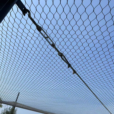 7x19 Stainless Steel Bird Aviary Net - Diamond Protection Mesh untuk Zoo Enclosures