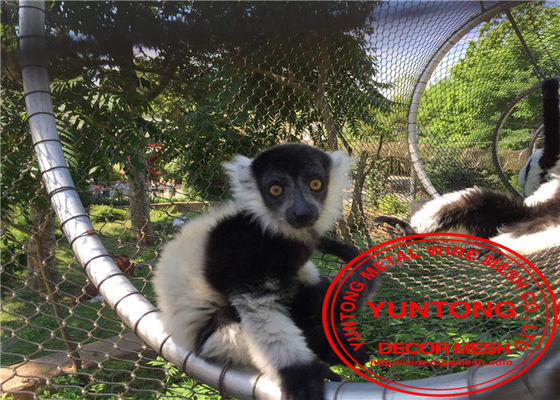 Rajutan Kandang Hewan Diikat, Kebun Binatang Aviary Jaring Tahan Korosi